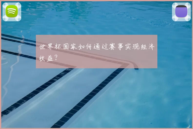 世界杯国家如何通过赛事实现经济收益？